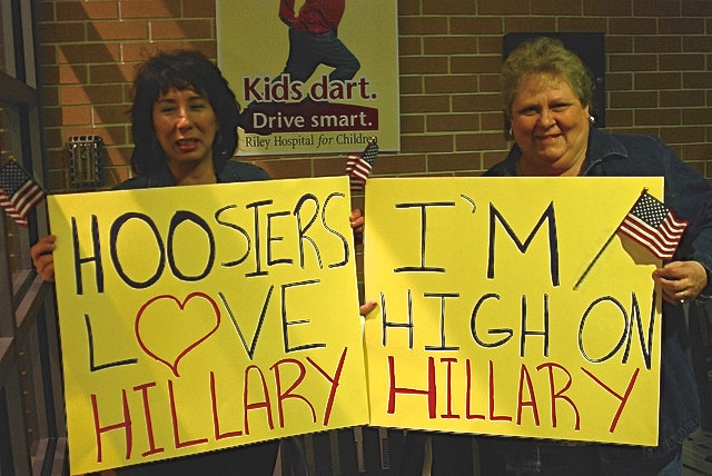 Clinton supporters. Indiana, 2008.