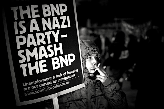 Anti-fascist rally. London, 2009