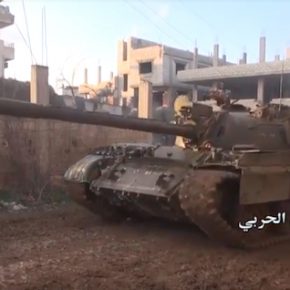 Syrian army tank. Daraa, May 2017.