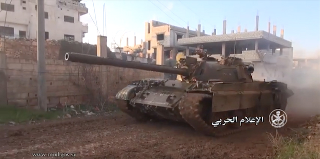 Syrian army tank. Daraa, May 2017.