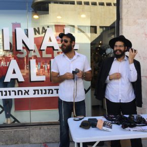 Chabad salesman. Tel Aviv, August 2017.