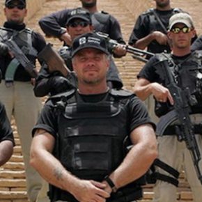 Erik Prince, with Blackwater mercenaries, in Yemen.